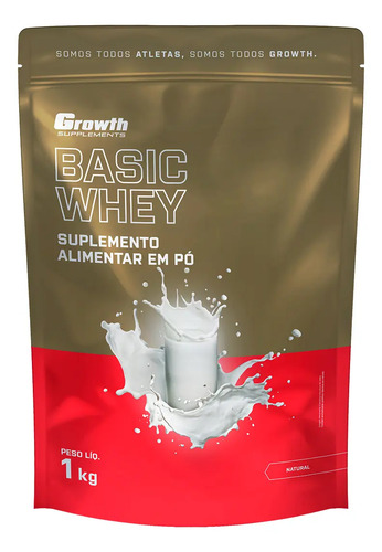 Basic Whey 1kg Growth Supplements - Chocolate