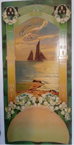 Imagen 4 de 8 de Antiguo Almanaque Gofrado Cromolitografía Lote X 3 Ro 402