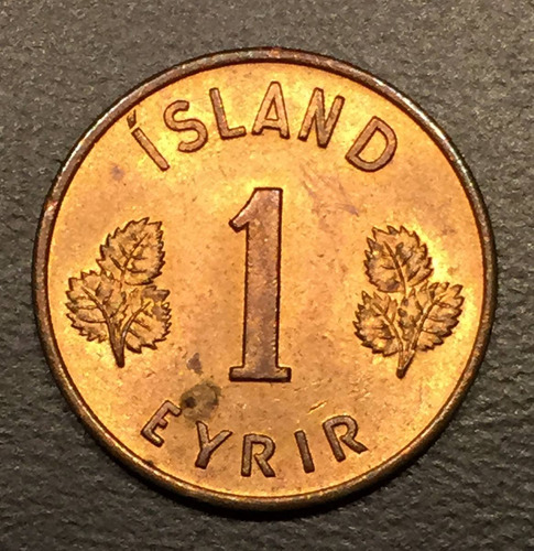 Isl002 Moneda Islandia 1 Eyrir 1956 Unc Ayff