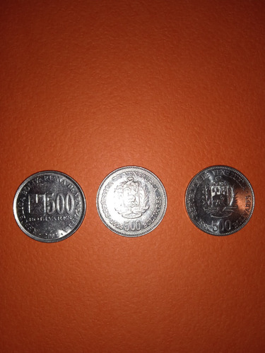 Moneda De500 Bolívares Del Año 1998,1999,2004