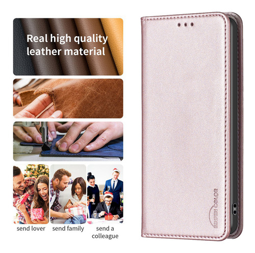 Funda Tipo Cartera Con Ranura Para Tarjetas De Piel Abatible