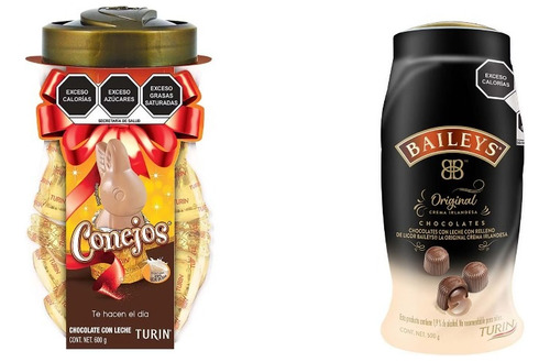 Chocolates Conejos Turin Y Baileys Con Relleno De Licor Pack
