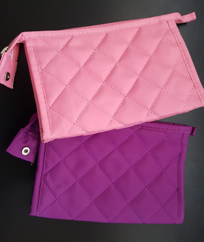 Imagen 6 de 6 de Set 10 Pinceles Ovales Profesional + Neceser Rosa O Violeta