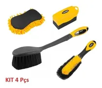 Comprar Kit Escovas Pu002F Lavar Carros Rodas Caixa De Rodas 4pçs Vonder