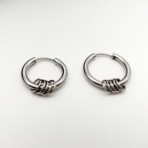 Imagen 4 de 9 de Aros Hombre Aritos Argollas Piercing De Acero Quirúrgico