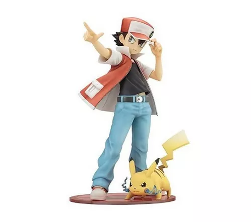 Boneco Ash Ketchum Uniforme Vermelho (Red): Pokémon Figma - Good