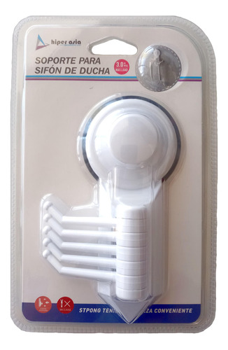 Perchero Plástico Ventosa Colgador Organizador Baño 3kg