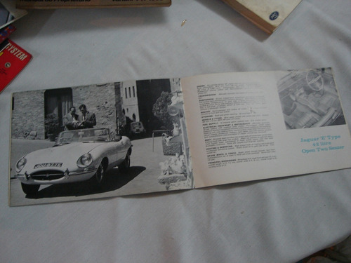 Folder Propaganda Jaguar 68, Raro ! (Usado)