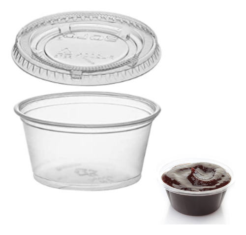 Pocillo Desechable Con Tapa 2 Oz X 150 Unds