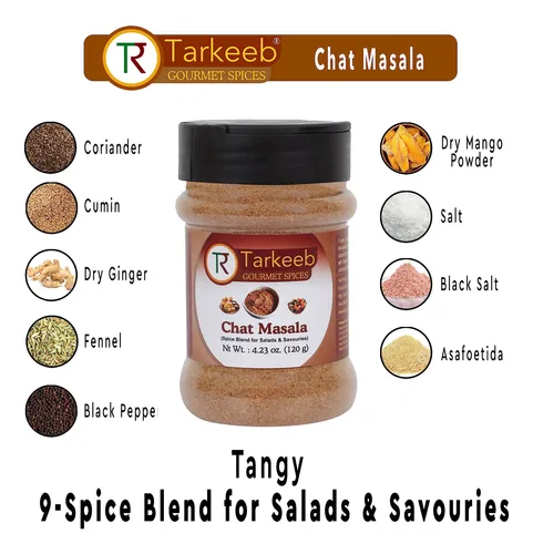 Tarkeeb Chat Masala Tarro De Pet Shaker Top De 4.23 Oz (120