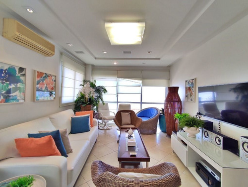 Imagem 4 de 26 de Apartamento Na Praia, Alto Padrão, Frente Mar, 4 Suítes, Varanda Gourmet, Lazer, 2 Vagas, Astúrias, Guarujá. - Ap5288