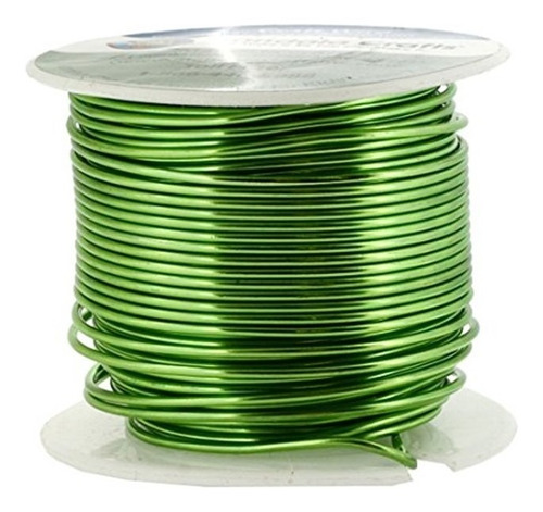 Alambre De Aluminio Anonizado Para Joyeria Verde 30.5 Mt