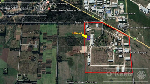 Imagen 3 de 7 de Lote Industrial En Venta Parque Industrial General Rodriguez - Zona Oeste - 2578 M2