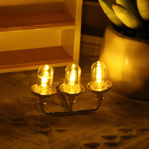 Lámpara De Pared Led En Miniatura Para Casa De Muñecas,