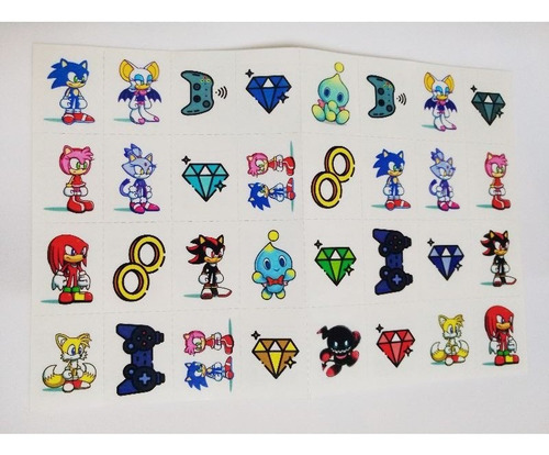 Imagem 1 de 1 de Tatuagem Temporária Sonic