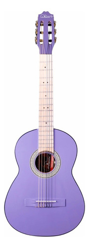 Guitarra clásica infantil La Purepecha Tercerola para diestros morada brillante
