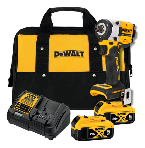 Chave De Impacto Dewalt 1/2 Bateria 20v 5ah Dcf922 Brushless Cor Amarelo