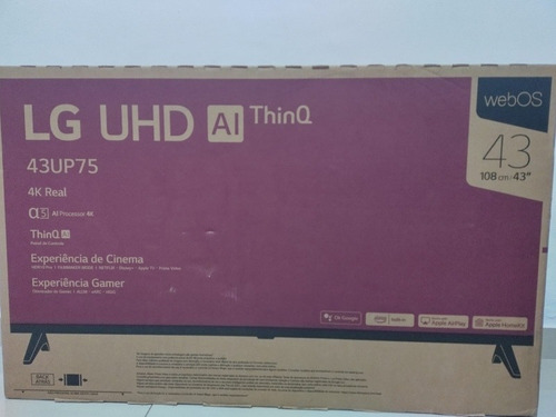 Imagem 2 de 5 de Smart Tv Gamer Led 43 LG 4k Modelo 2021 Na Caixa / Com Nota