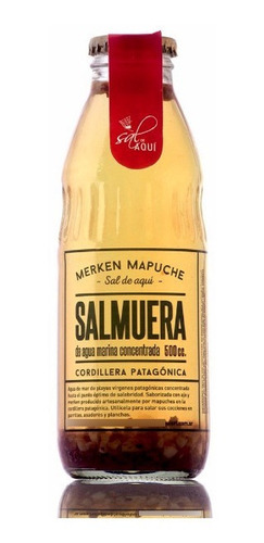 Salmuera Merken Mapuche Agua Patagonica Sal De Aqui X500cc