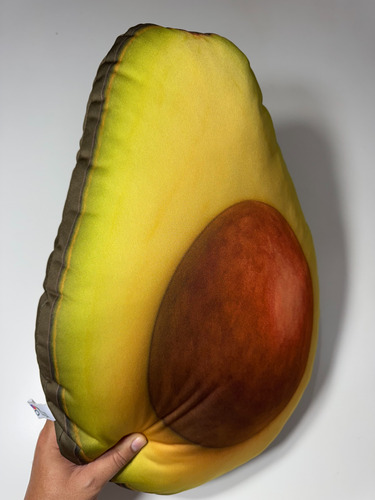 Cojín De Aguacate Almohada Realista Y Suave Negro Liso