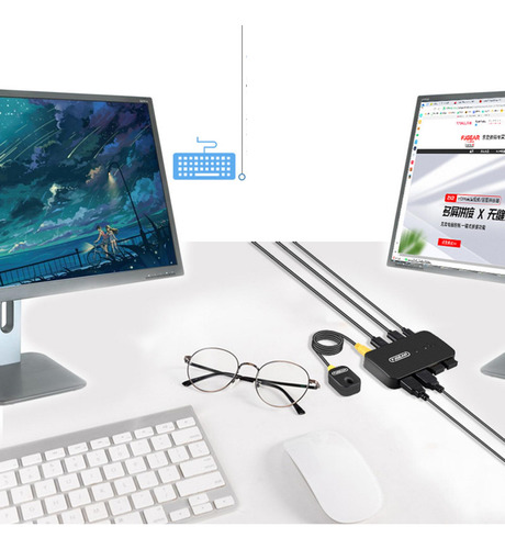 Selector De Conmutador, 2 En 4 Salidas, Conmutador Usb 2.0