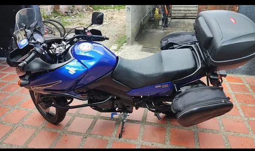 Dl650 Clásica, Color Azul, Con Topcase Y Alforjas,