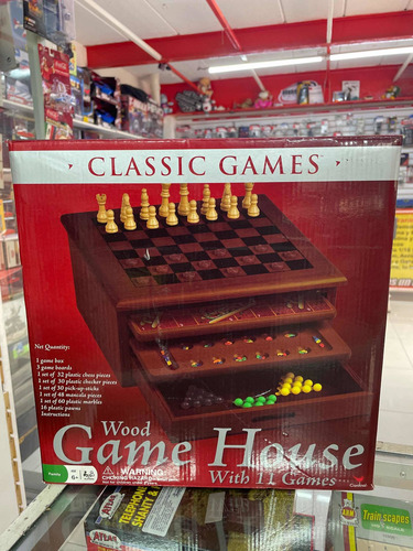 Game House 11 Juegos De Madera Damas Chinas, Ajedrez