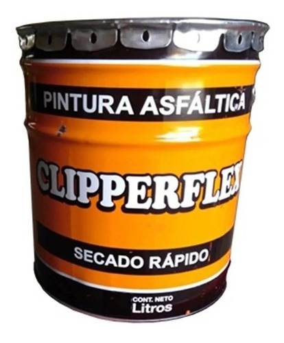 Pintura Asfaltica Clipperflex 18 Lts Solvente Secado Rapido