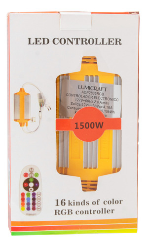 Eliminador Control Remoto Para Manguera Led Neon 25 Mt Rgb