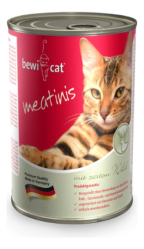 Alimento Húmedo Bewi Cat Meatinis Sabor Venado (400 Grs)