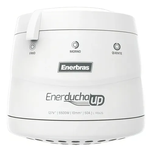 Chuveiro Fixo Enerbras Enerducha UP 5500W Branco Parede 3 Temperaturas