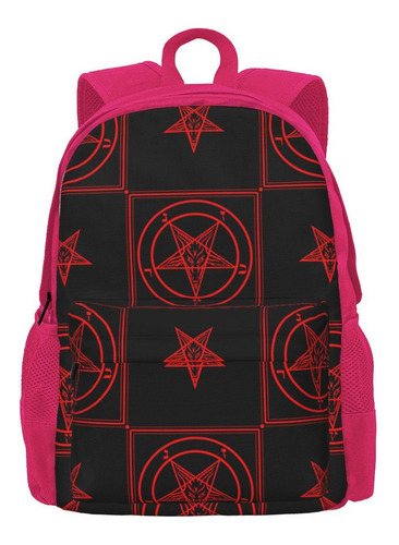 Mochila Baphomet Bandana Para Mujer, 3d Trend Children Sc