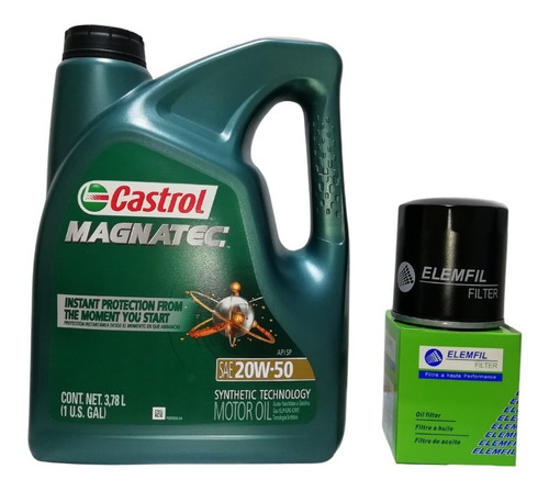 Aceite Castrol Magnatec 20w50 Galón (3.78 L) + Filtro Aceite