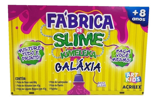 Brinquedo Fabrica De Slime Kimeleka Galaxia Acrilex