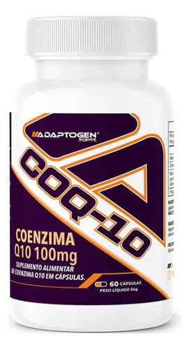 Coenzima Q10 100mg Coq-10 Com 60 Cápsulas Adaptogen