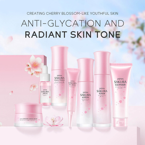 Set De 7 Piezas De Crema Limpiadora Para Ojos Y Crema Facial