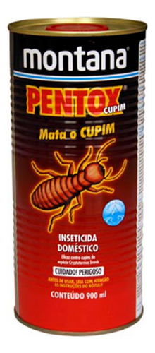 Pentox Anti Cupim Dupla Ação Base Agua Montana 900ml Incolor Acabamento Brilhante