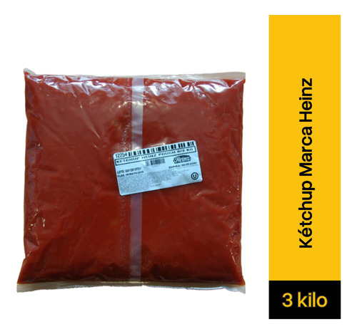 Salsa Ketchup Heinz Bolsa De 3.38 Kg / Pack 6 U