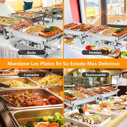 Chef Bufetera 3 Bandejas Olla Plegable De Acero Inoxidable