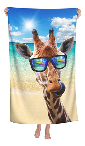 Skt T1 Microfibra Funny Giraffe Beach Toalla Cartoon Jirafa 