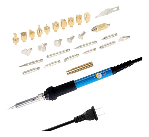 Imagem 5 de 9 de Escultura Pirografia Ferramenta Multi-função 37pcs Portátil