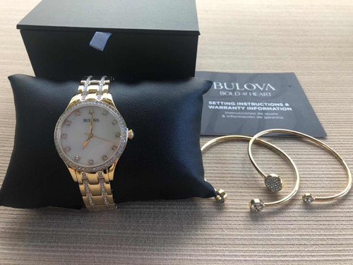 Reloj Bulova Para Mujer Con Pulseras