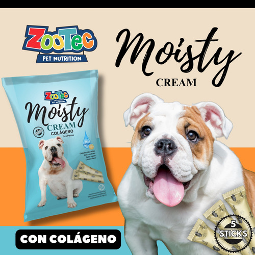 Alimento Humedo Para Perro Moisty Colageno Cream Zootec X 12