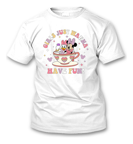 Playera San Valentin Minnie Y Daisy Mejores Amigas Regalo