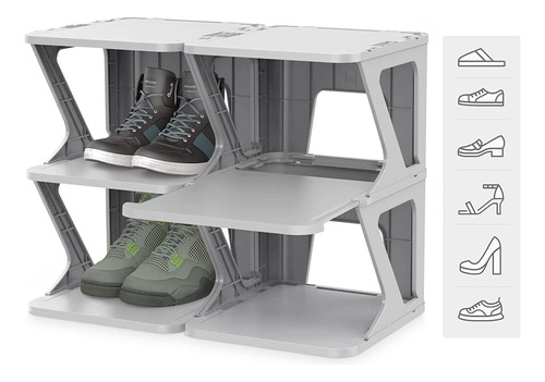 Organizador Vertical Para Zapatos, Cubos Apilables De Almace