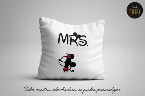 Almohadon Minnie Mickey Pareja Enamorados Novios