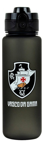 Garrafa De Plástico Time Vasco Da Gama Licenciado 600 Ml Cor Preto