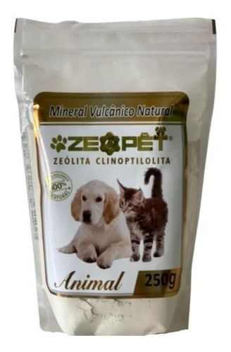 Zeopet 250g - Zeólita Em Pó 100% Natural