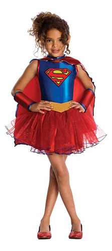 Disfraz De Cosplay De Superman De Halloween Para Niña, Vestido De Supergirl