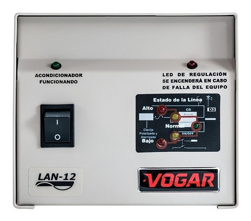 Imagen 1 de 3 de Regulador Electrónico De Voltaje Vogar® Monofásico 2 Kva